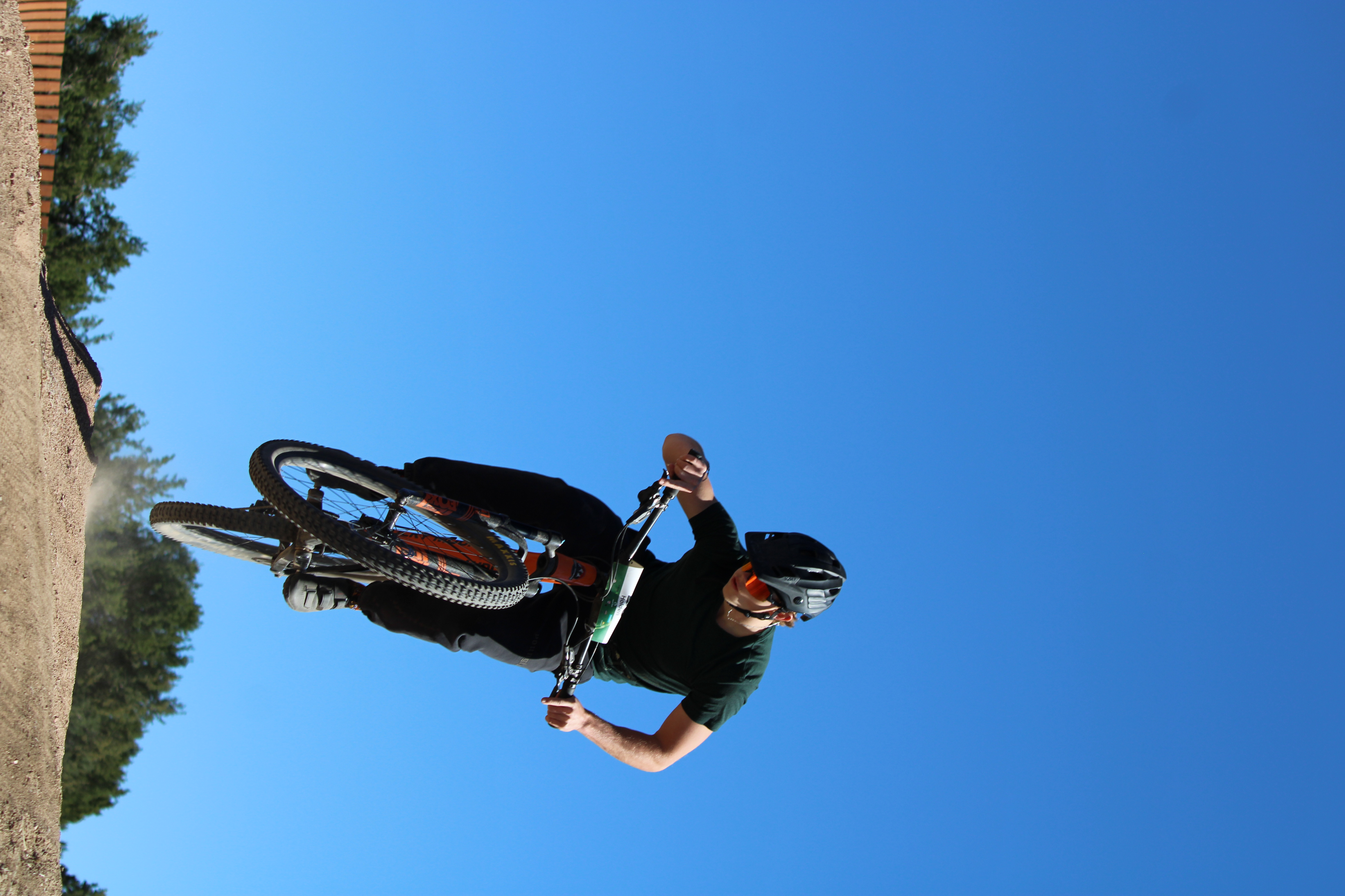 Training ride in golden hour